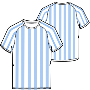 Moldes de confeccion para Camiseta Futbol 6015